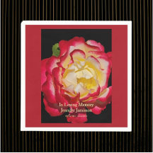 Feier des Lebens Elegante rote und goldene Rosenbl