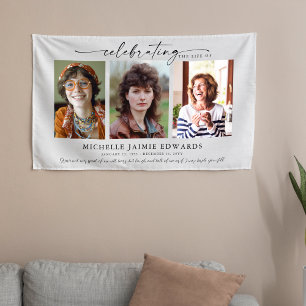 Feier des Lebens   Gedenk Funeral Foto Banner