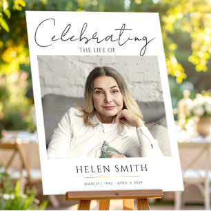 Feier des Lebens - Gedenkfoto Trauerfeier Poster