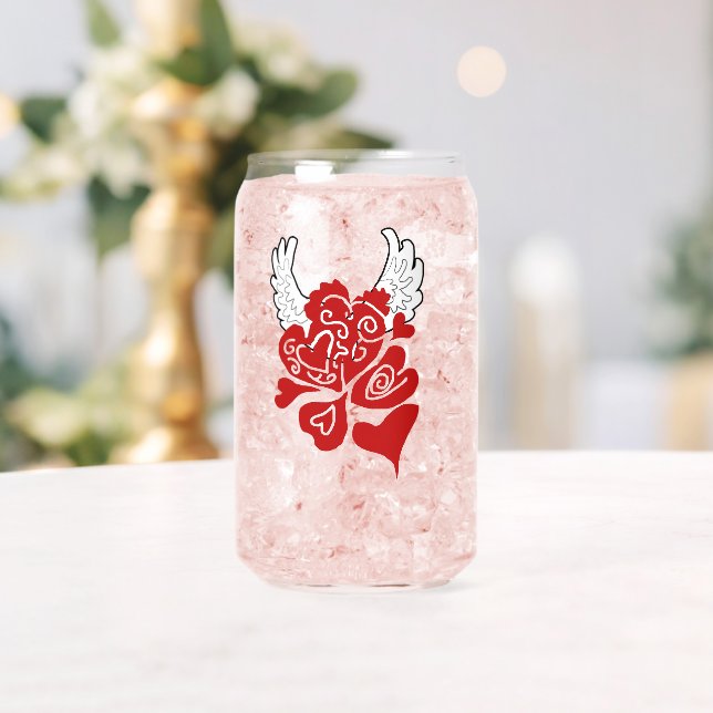 Feier des Lebens Herz Flügel Dosenglas (Insitu (Hochzeit))