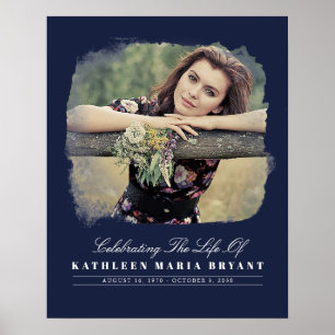 Feier des Lebens mit Foto-Trauerfeier Po Poster