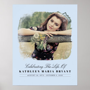 Feier des Lebens mit Fotobestattungszeremonie Po Poster