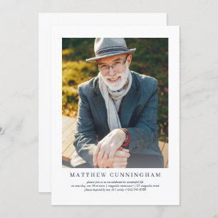 Feier des Lebens Moderne einfache Elegante Einladung