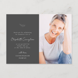 Feier des Lebens Modernes Minimalistisches Foto Postkarte