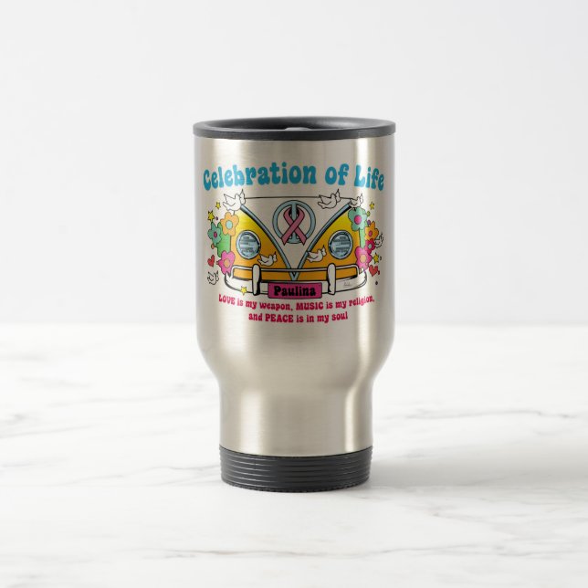 Feier des Lebens!  Reise-Tasse Reisebecher (Mittel)