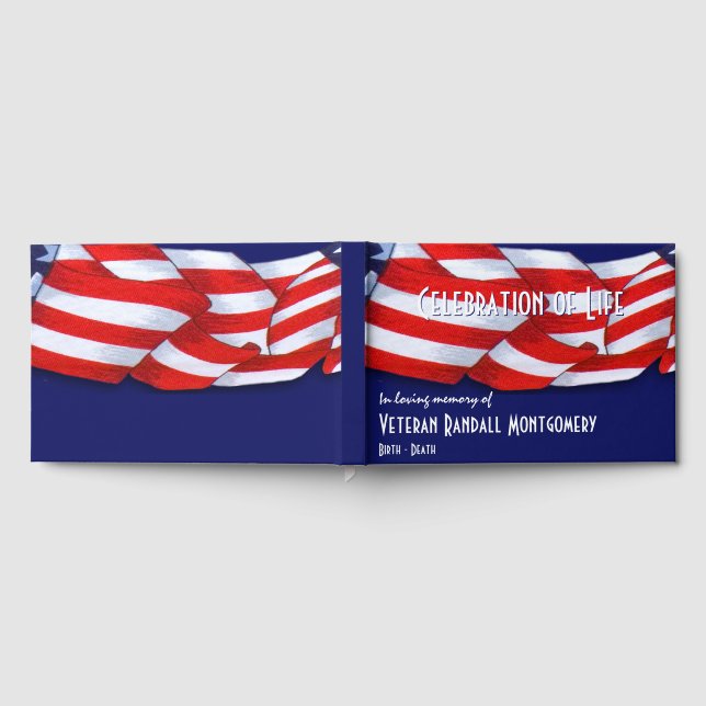 Feier des Lebens Rot-Blau-Jagd Gästebuch (Voll)