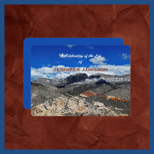 Feier des Lebens, Wüstenlandschaft Einladung