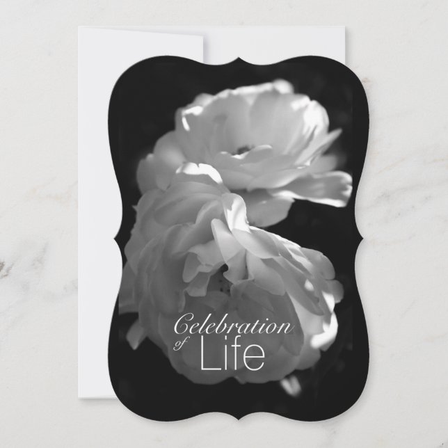 Feier des Life 3 White Rose Memorial Service Einladung (Vorderseite)