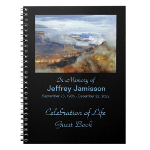 Feier des Life Guest Book, Canyon Clouds Notizblock