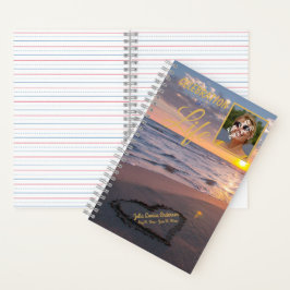 Feier des Life Guest Book Sunset Beach Foto Notizbuch