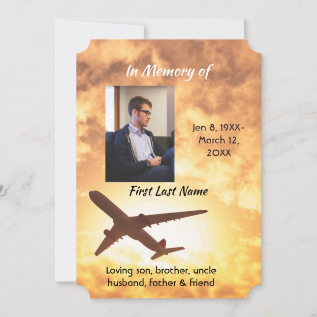 Feier des Pilotprogramms für lebensrettende Luftfa Einladung (Vorderseite)