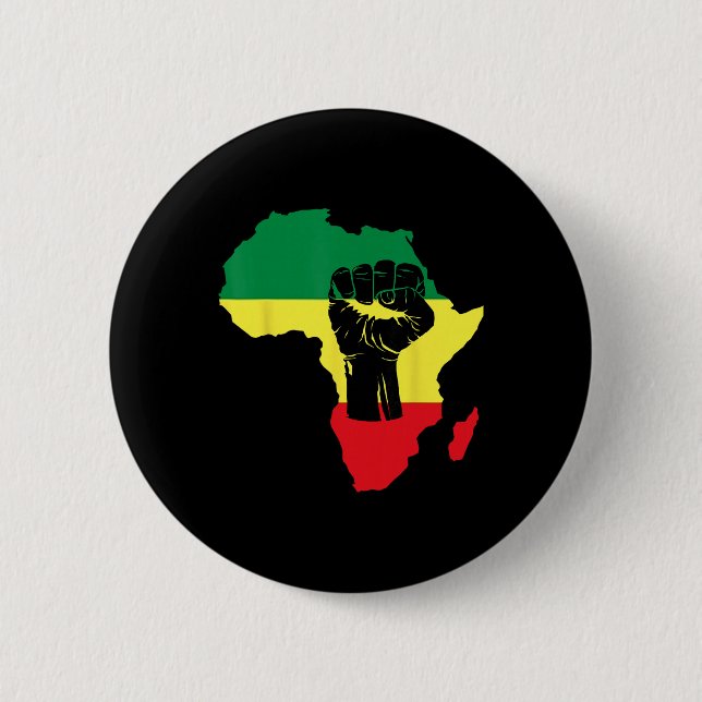 Feier des Schwarze Geschichte Monats Afrikanische  Button (Vorderseite)