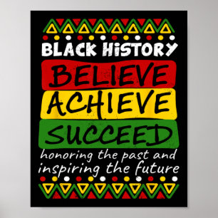 Feier des Schwarze Geschichte Monats Afroamerikane Poster