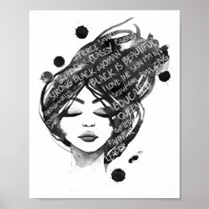 Feier des Schwarze Geschichte Monats Black Is Beau Poster
