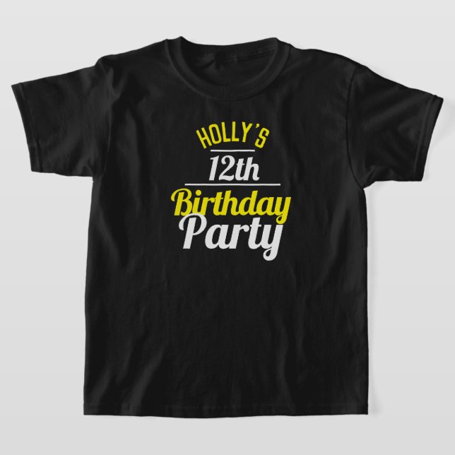 Feier eines 12. Geburtstagsparty-T - Shirt (Ablage )