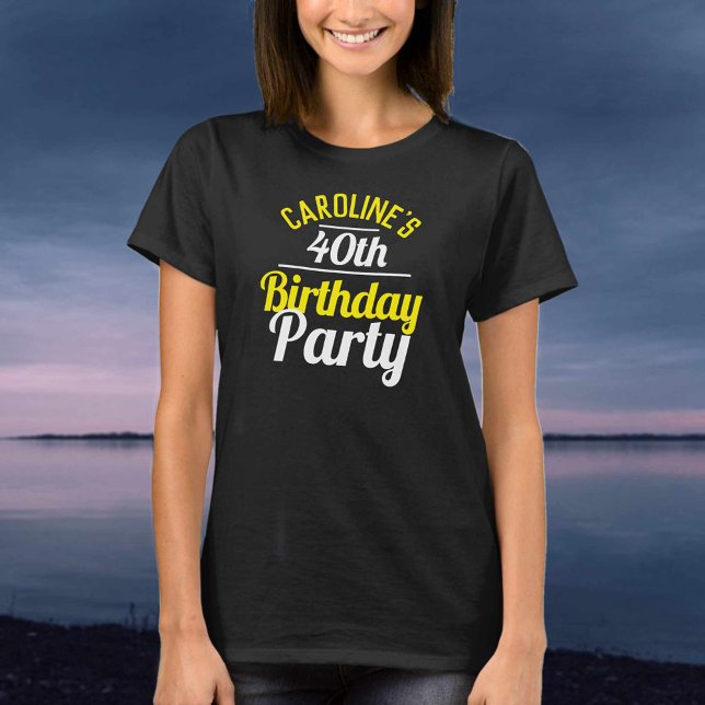 Feier eines 40. Geburtstags-Party T-Shirt (Von Creator hochgeladen)