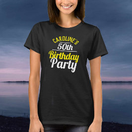 Feier eines 50. Geburtstagsparty-T - Shirt