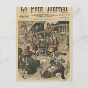 Feier gegeben durch das Ville von Paris Einladungspostkarte