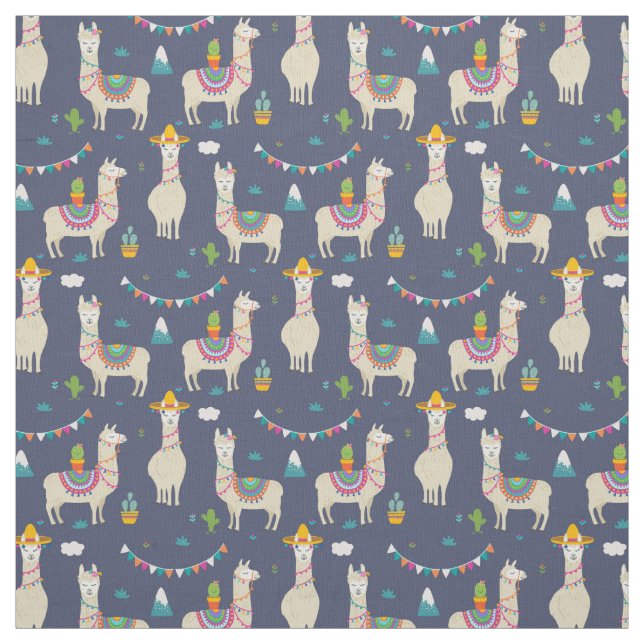 Feier-Lama-Muster Stoff (Muster)