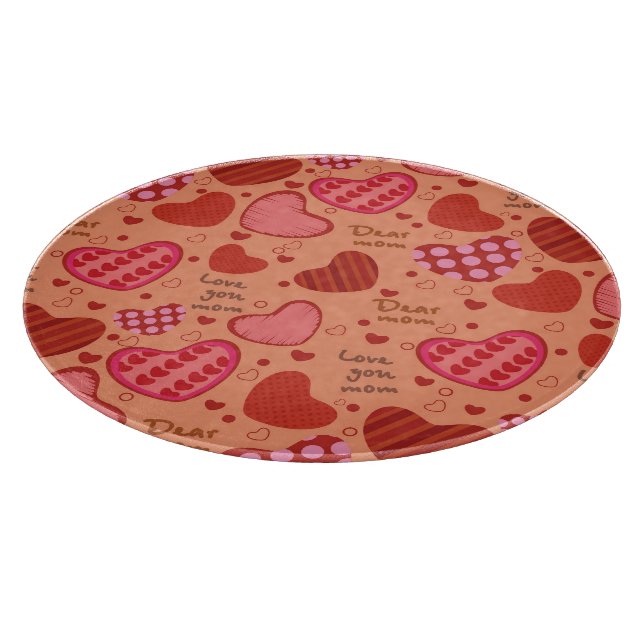 Feier-Muster der Mutter Tages Schneidebrett (Ecke)