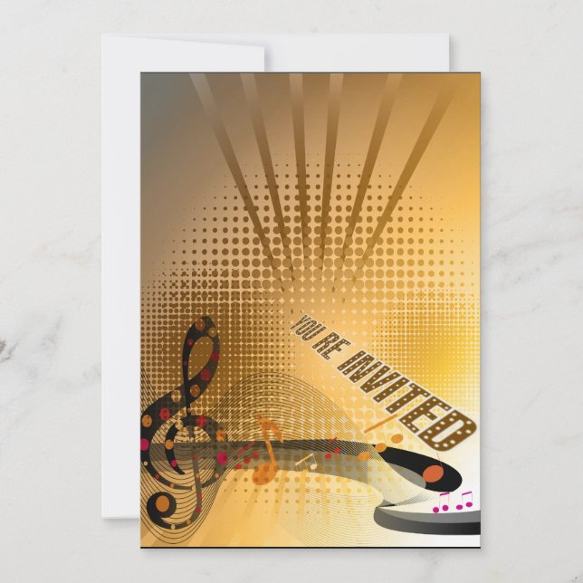 Feier-Party Einladung (Vorderseite)