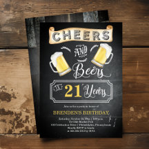 Feier und Bier bis 21 Jahre Geburtstagspartei