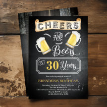 Feier und Biere bis 30 Jahre Geburtstagsparty