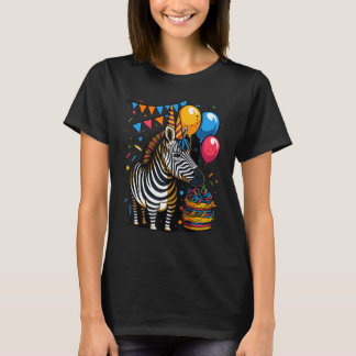 Feier Zebra Veranstaltung Geburtstagsparty Zebra T-Shirt