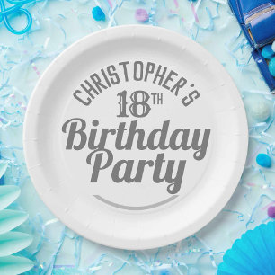Feier zum 18. Geburtstag Pappteller