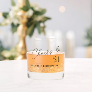 Feier zum 21. Geburtstag Whiskyglas