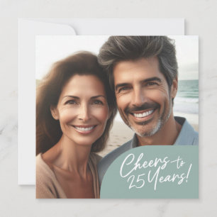 Feier zum 25-jährigen Jubiläum des Party Einladung