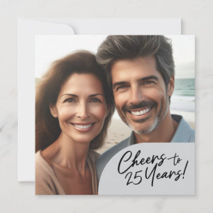 Feier zum 25-jährigen Jubiläum des Party Einladung