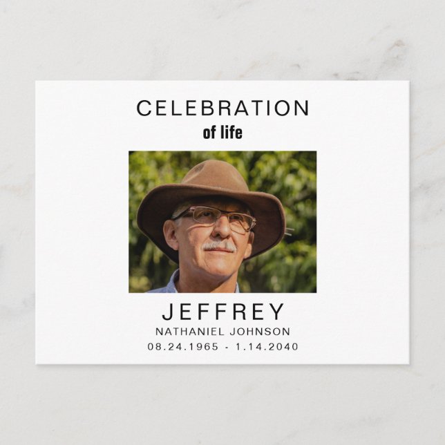 Feier zum Foto Postkarte (Vorderseite)