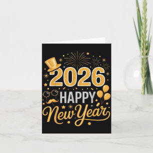 Feier zum glücklichen Neujahr 2026 für Partybekgei Karte
