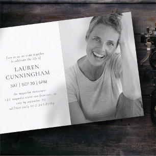 Feier zum Leben Einfaches Modernes Minimalistische Einladung