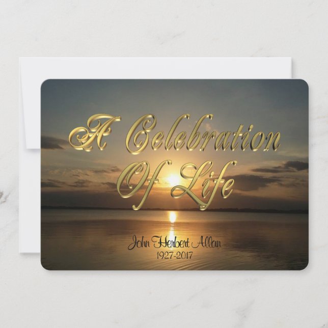 Feier zum Leben Einladung (Vorderseite)