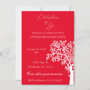 Feier zum Lebensdenkmal der Marine Tree Inv. Einladung