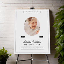 Feier zum Lebensgedächtnis Modernes einfaches Foto