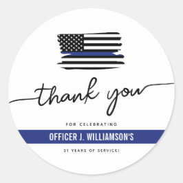 Feier zum Schutz der Polizei Runder Aufkleber