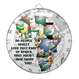 Feier zum Thema "Afrika in Flags Design" Dartscheibe