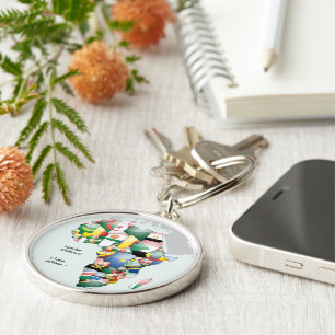 Feier zum Thema "Afrika in Flags Design" Schlüsselanhänger