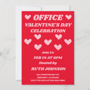 Feier zum Valentinstag im Büro Einladung