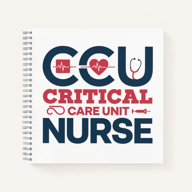 Feier zur Beförderung einer CCU-Krankenschwester Notizbuch (Vorderseite)