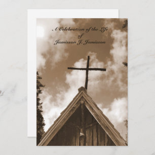 Feier zur Einladung des Lebens, alte Kirche, Sepia