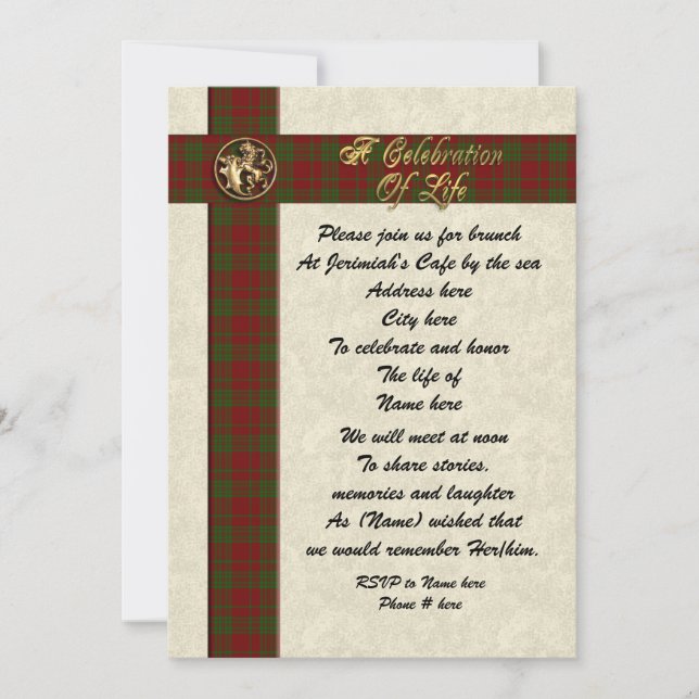 Feier zur Gedenkveranstaltung für den Menschen Einladung (Vorderseite)