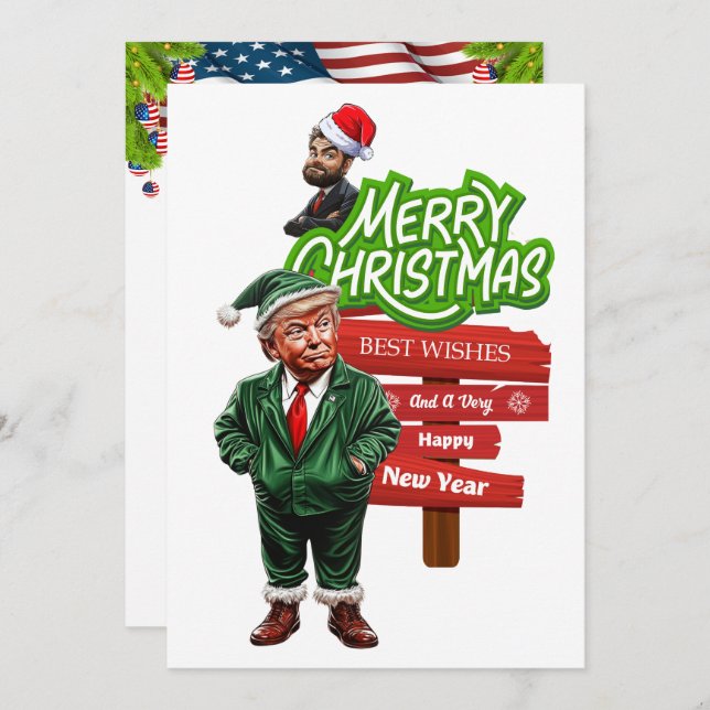 Feier zur Präsidentschaftswahl Einladung (Vorne/Hinten)