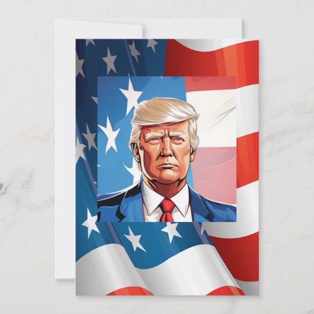 Feier zur Präsidentschaftswahl Einladung (Vorderseite)