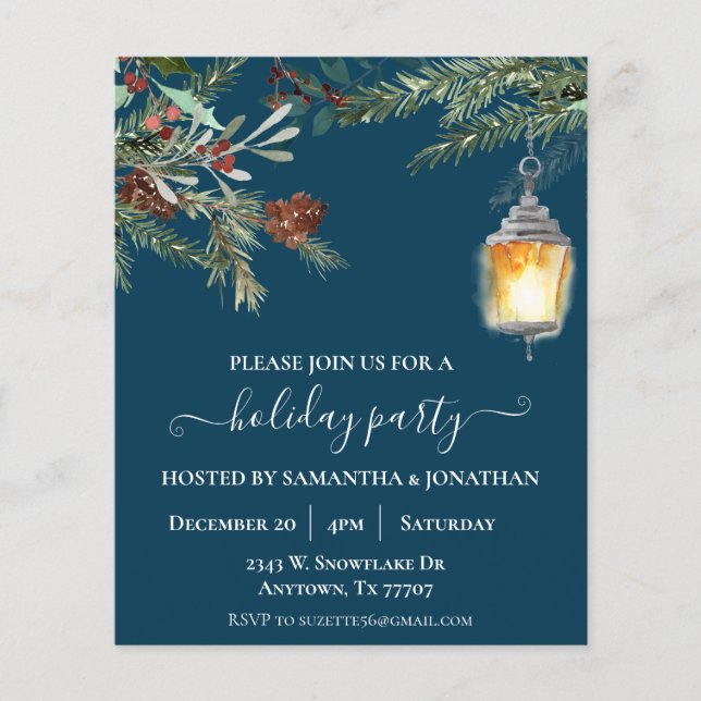 Feierabend Weihnachten Winter Pine Drop Flyer (Vorne)