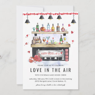 Feierabend zur Feiertagszeit   Valentins Cocktailp Einladung