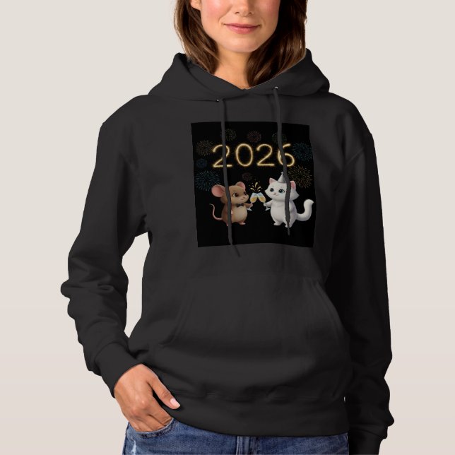 feiere 2026 Hoodie ai wurde verwendet (Vorderseite)
